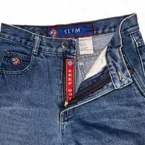 POSTED Vintage Slim Fit Blue Jeans